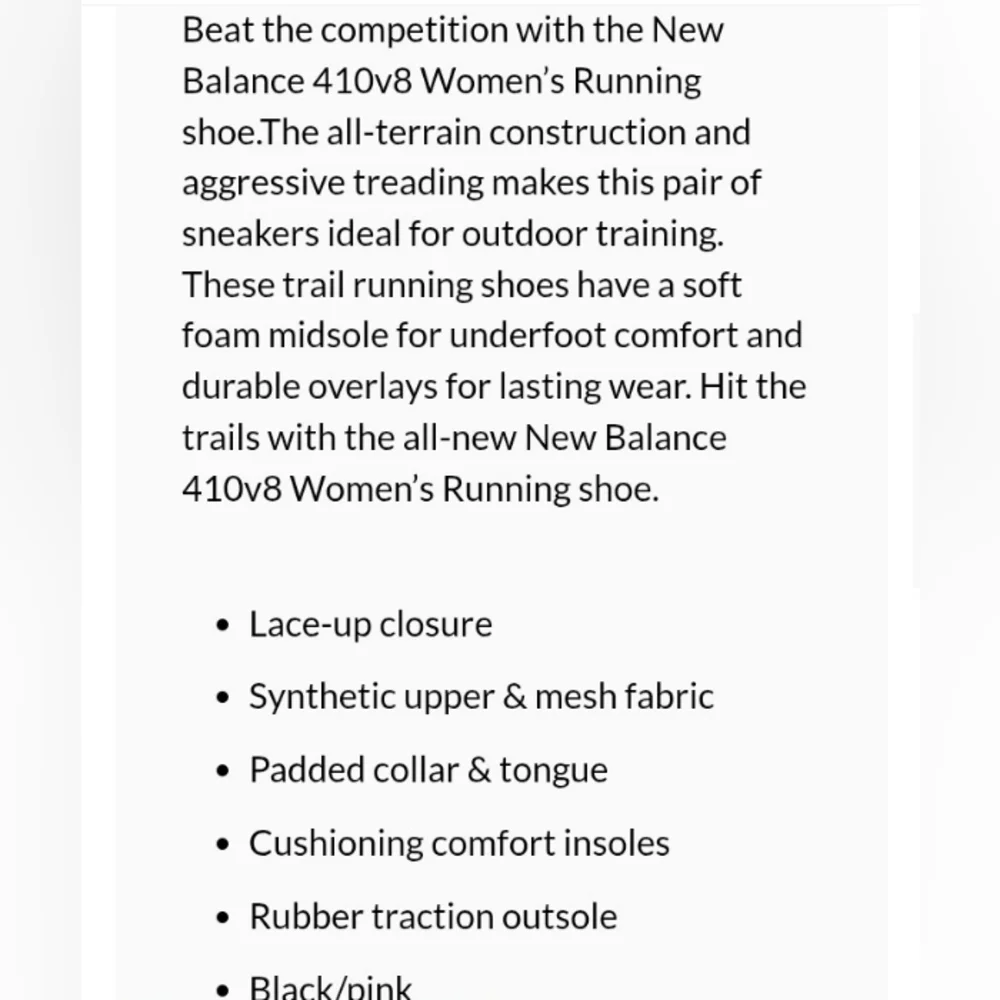 Women's New Balance Running Shoes 10 - Picture 6 of 8